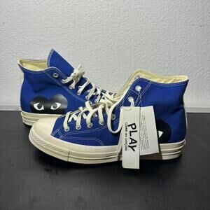 Converse Chuck CDG Men 11 Hi Top Sneakers Blue Comme Des Garcons No Box Original